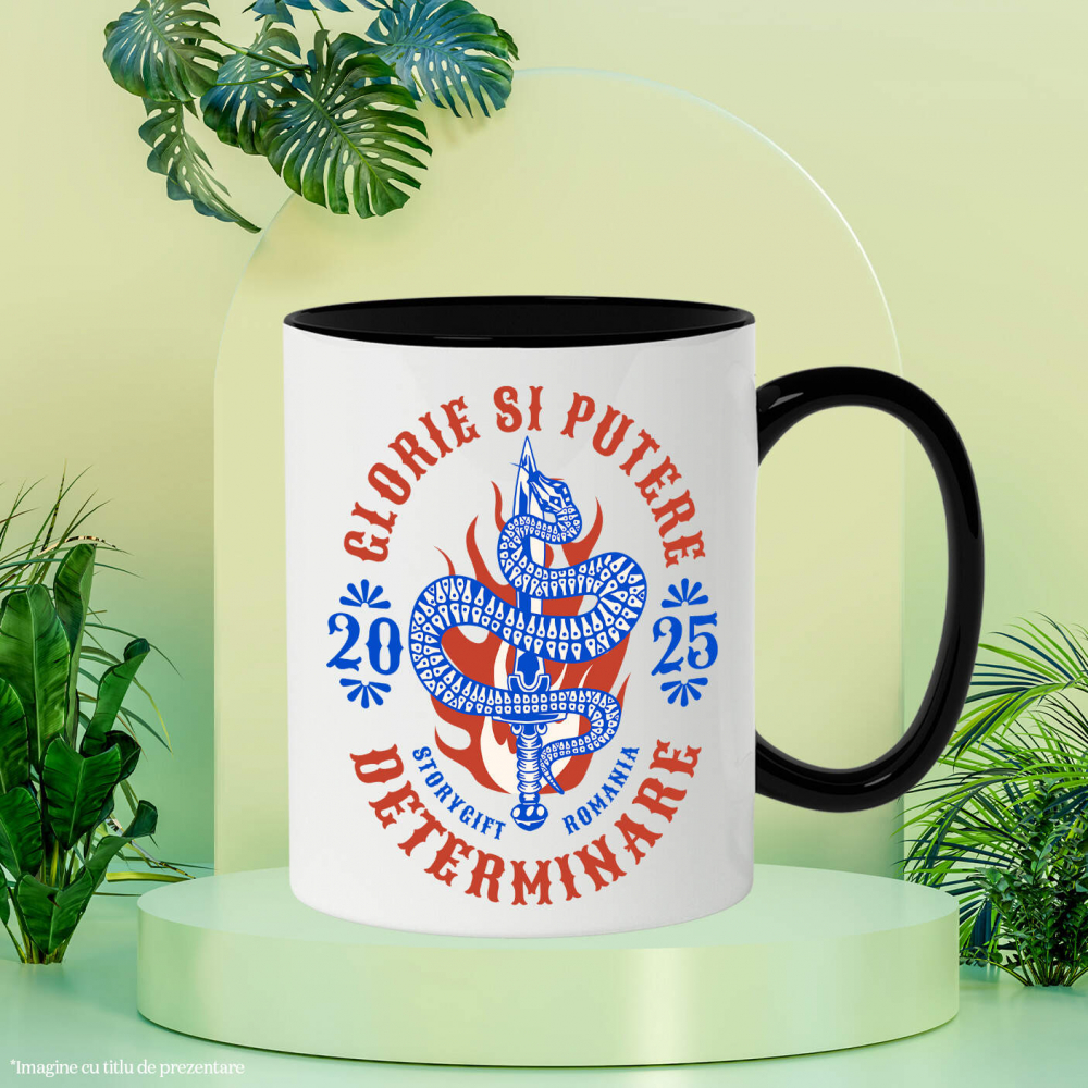 Cana Personalizata Sarpe Periculos cu Sabie - Putere, Glorie și Determinare pentru Cadouri Personalizate [3]