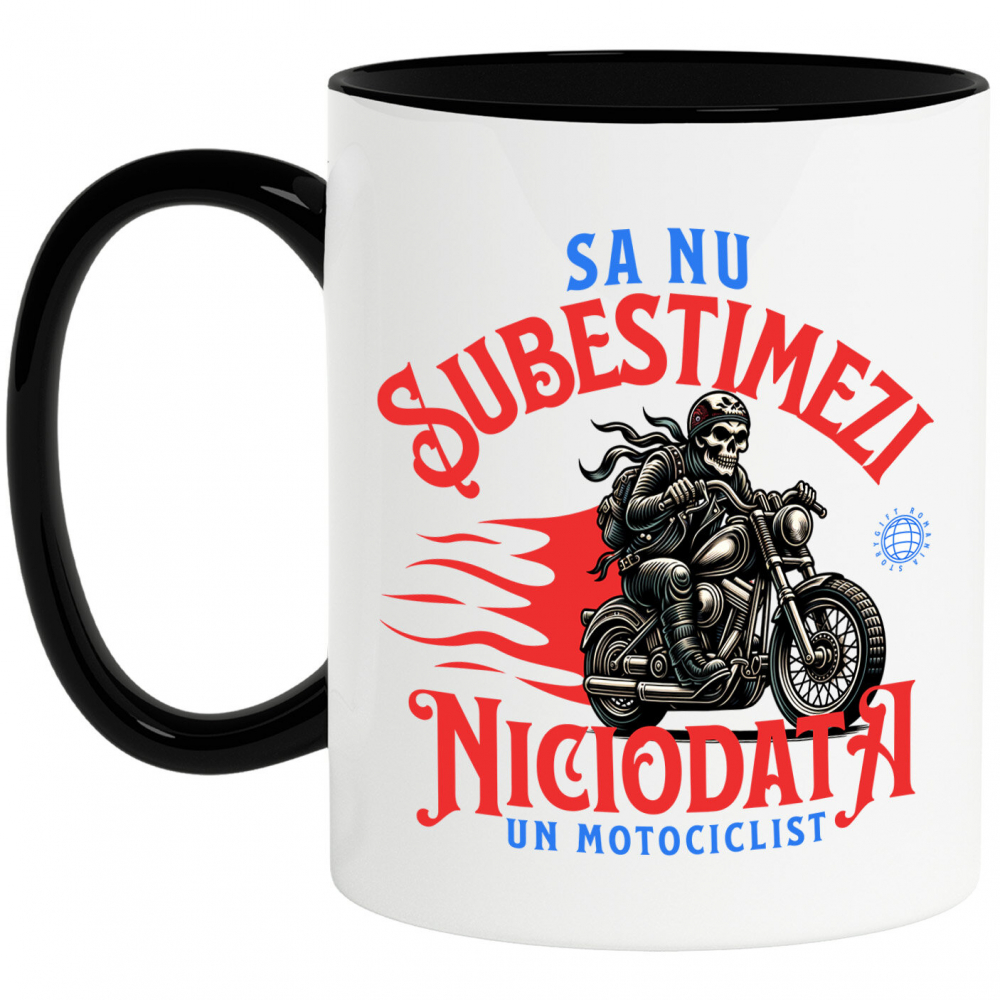 Cana Personalizata Schelete Horror pe Motocicletă Vintage – Pasiune și Iubire pentru Moto [1]