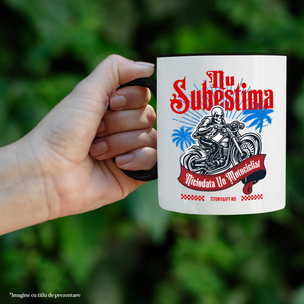 Cana Personalizata Schelete Motociclist – Aventură Înfricoșătoare pe Insulă Tropicală [2]