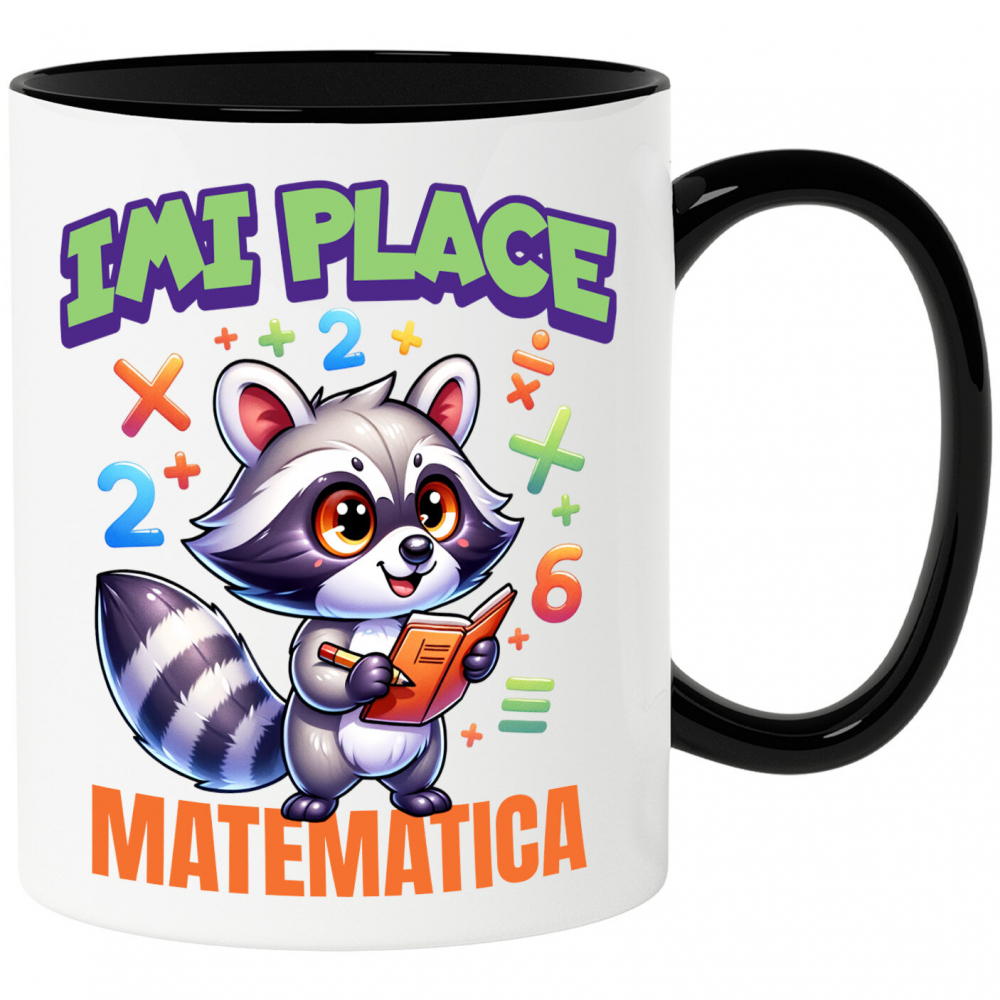 Cana Personalizata Tricou Sconcs Matematician - "Îmi Place Matematica" | Cadou Educațional pentru Copii și Iubitori de Știință [1]