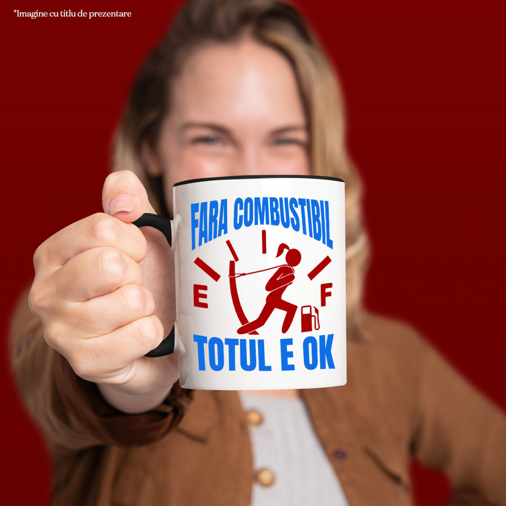 Cana Personalizata Semn Bord Mașină – Nivel Combustibil Scăzut cu Design Haios [2]