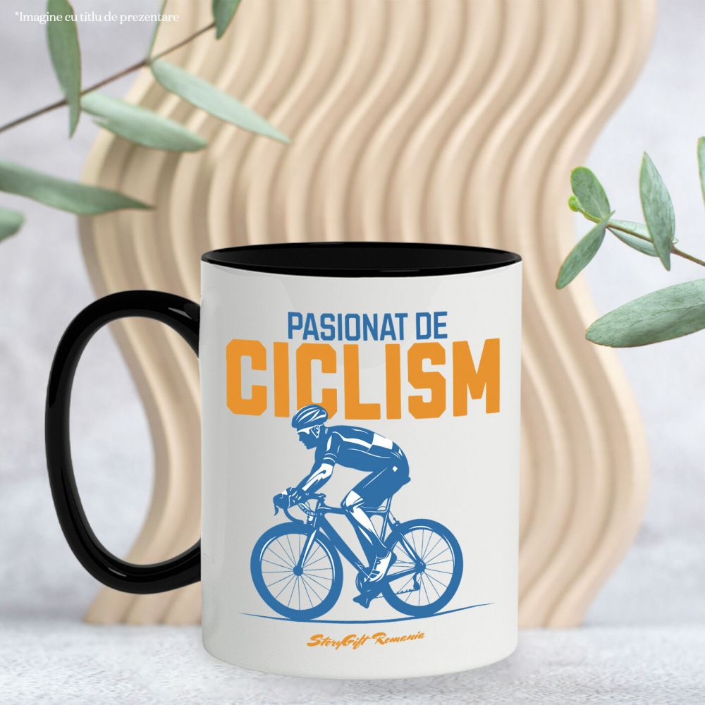 Cana Personalizata Siluetă Bărbat Bicicletă – Ciclism Profesionist & Sport de Performanță [3]