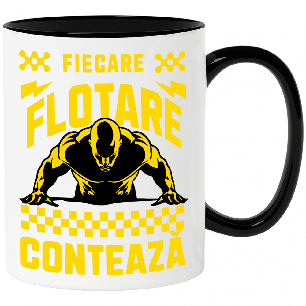 Cana Personalizata Silueta Bărbat Flotare - Tricou Personalizat Motivațional pentru Sportivi [1]