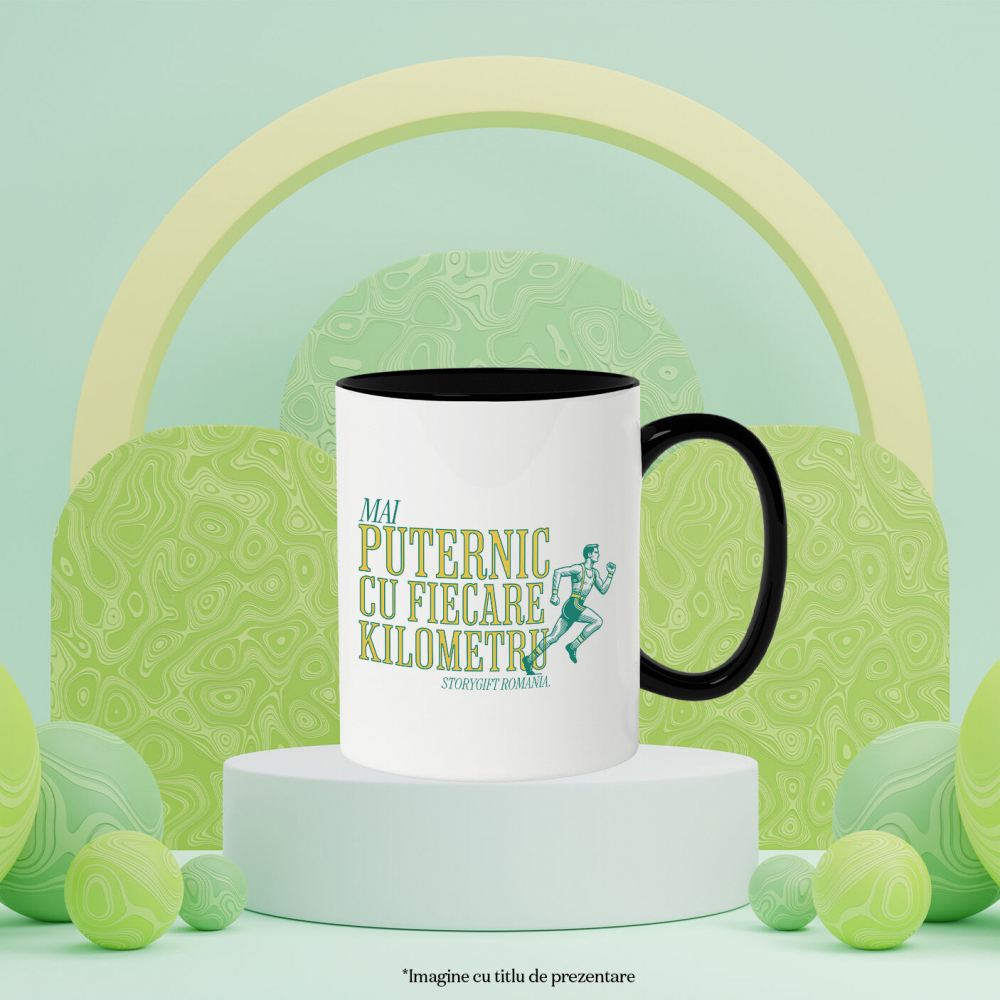 Cana Personalizata Siluetă Umană în Alergare - Tricou Personalizat Motivațional pentru Sportivi [3]