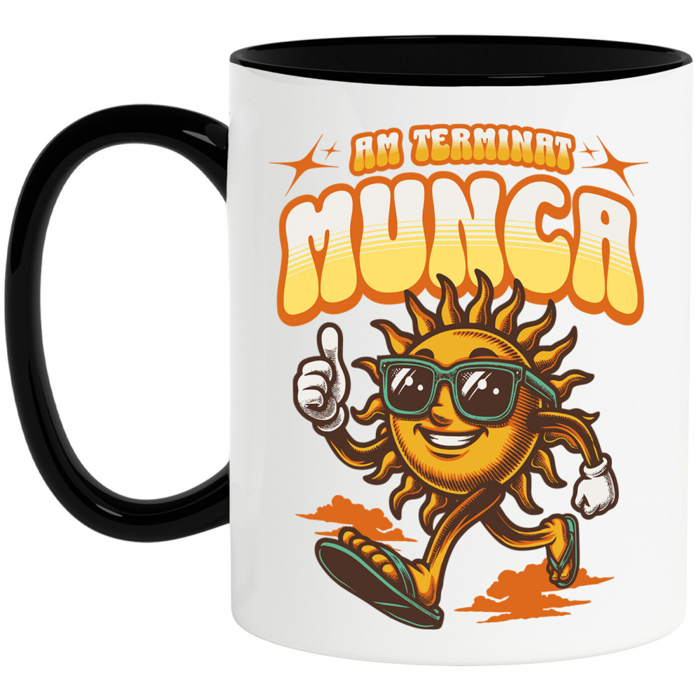 Cana Personalizata "Produse personalizate pentru vacanță – Soare cu ochelari și papuci de plajă pentru familie și copii" [1]