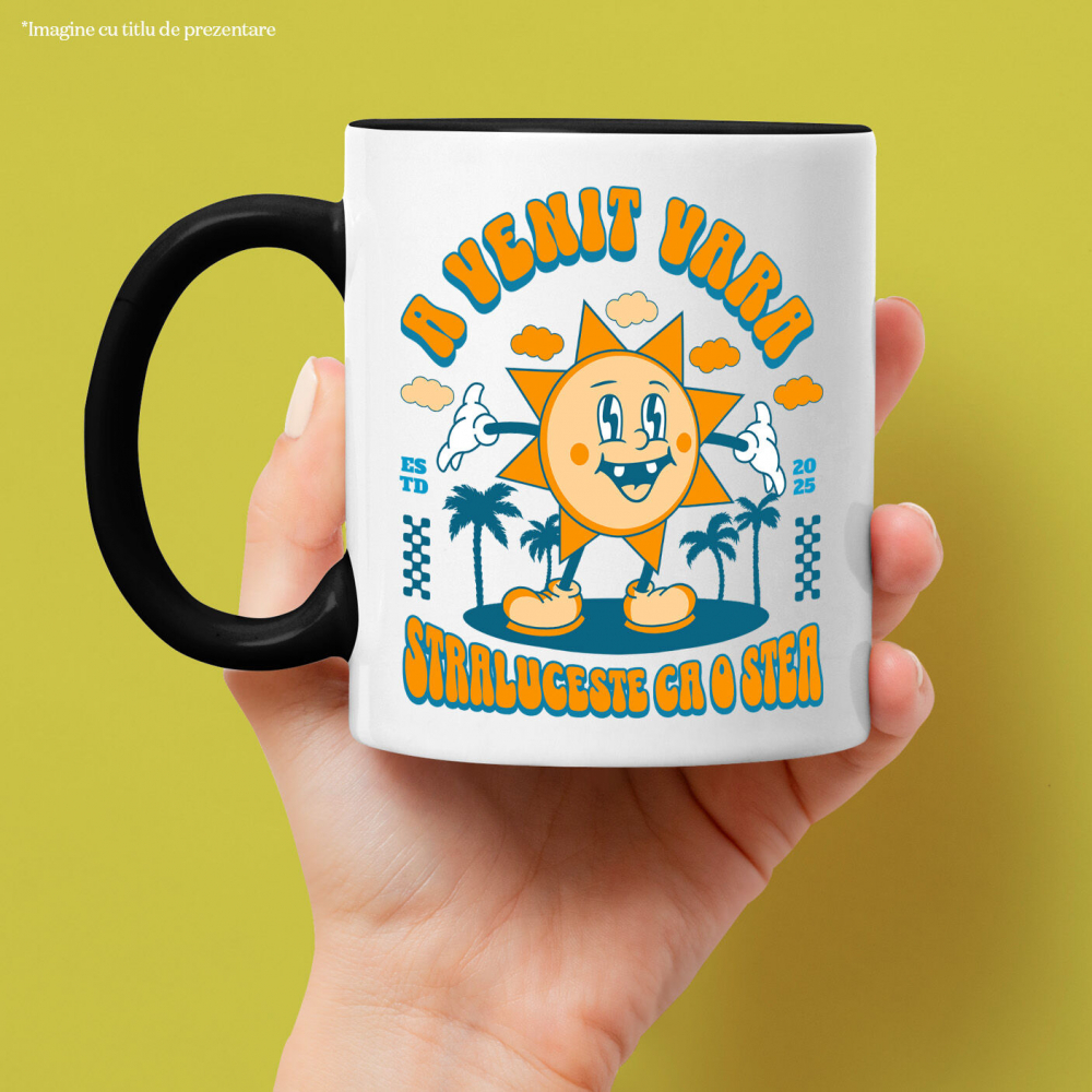 Cana Personalizata Soare Vesel Strălucitor – Cadou Personalizat Plin de Energie Pentru Familie & Prieteni [2]