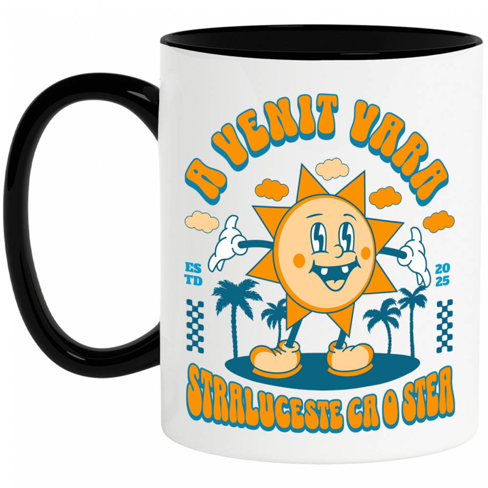 Cana Personalizata Soare Vesel Strălucitor – Cadou Personalizat Plin de Energie Pentru Familie & Prieteni [1]