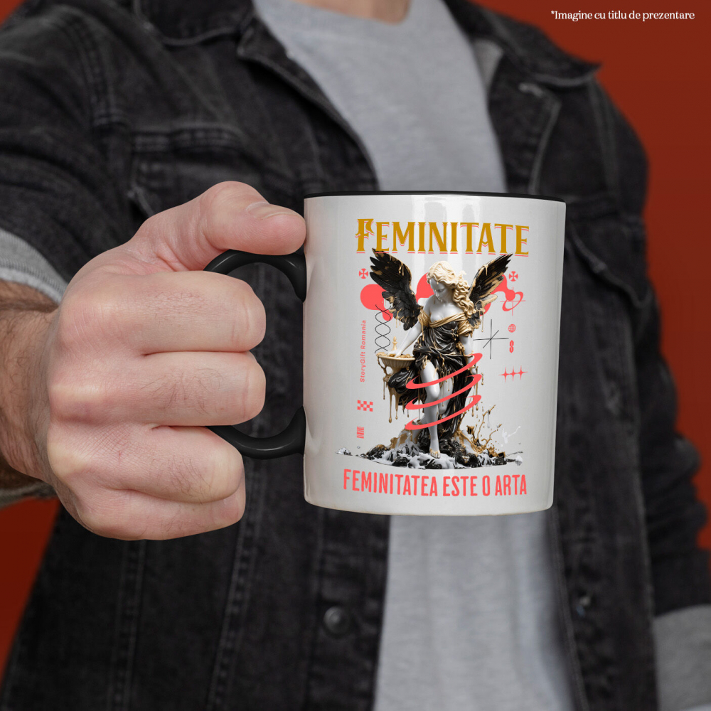 Cana Personalizata Statuie Feminitate cu Aripi - Cadou Motivational pentru Femei [2]