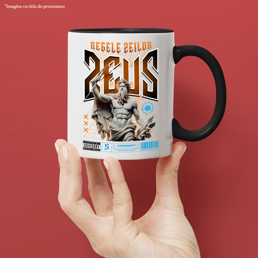 Cana Personalizata Statuie Grecească Bust Dezgolit Zeus – Cadou Motivational „Regele Zeilor” [2]