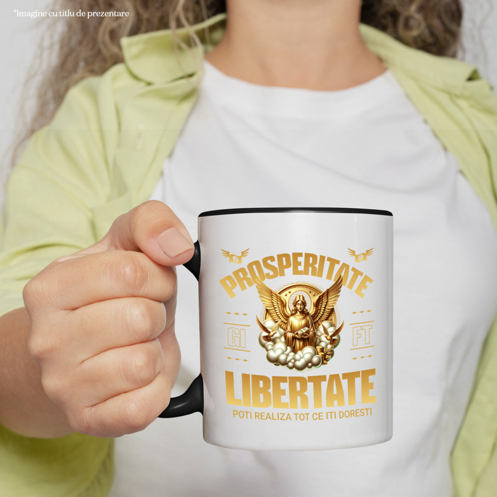 Cana Personalizata Statuie Grecească Cu Aripi Din Aur - Cadou Personalizat Prosperitate și Libertate pentru Familie și Prieteni [2]