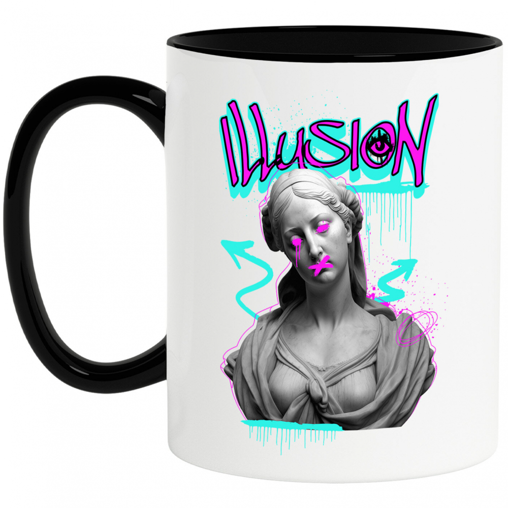 Cana Personalizata Statuie Grecească Graffiti Urban cu Artă Abstractă - Cadou Personalizat pentru Familie și Prieteni [1]