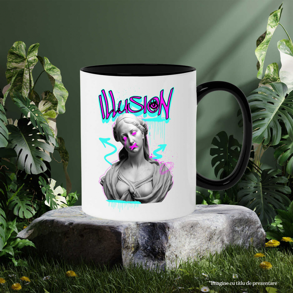 Cana Personalizata Statuie Grecească Graffiti Urban cu Artă Abstractă - Cadou Personalizat pentru Familie și Prieteni [3]