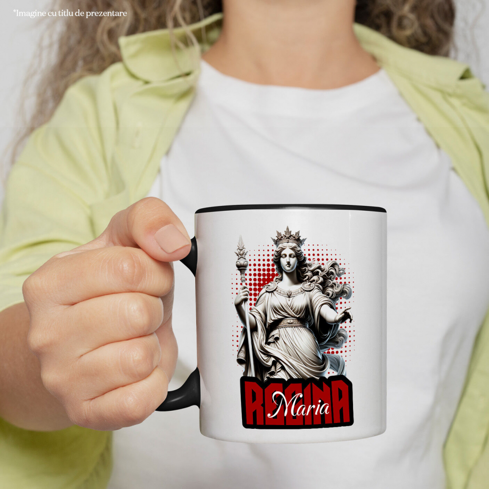 Cana Personalizata Statuie Stil Grecesc Regina Maria – Cadou Personalizat Cu Coroana [2]