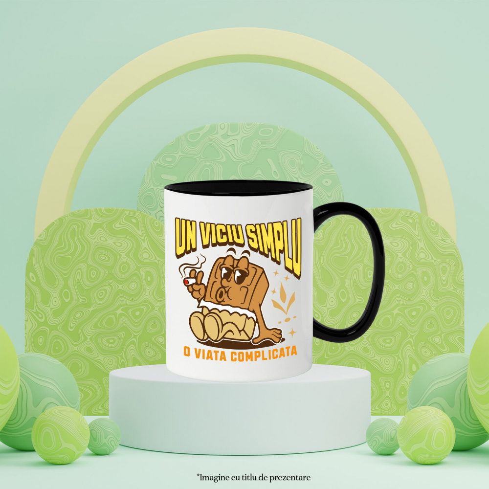 Cana Personalizata Tableta de ciocolată personalizată „Un viciu simplu, o viață complicată” – Cadou pentru iubitorii de ciocolată [3]