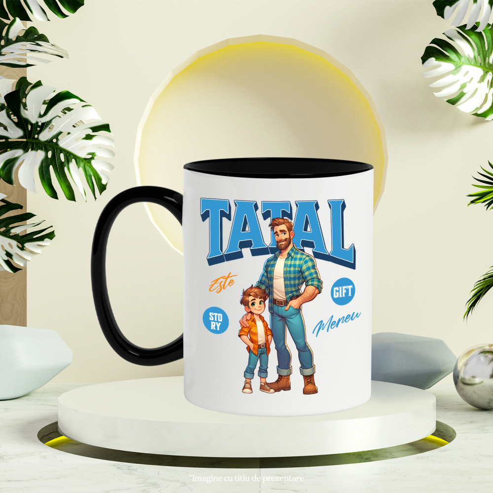 Cana Personalizata Cadouri Personalizate Tata și Fiul | Cel Mai Tare Tata Din Lume, Amintiri Familie [3]