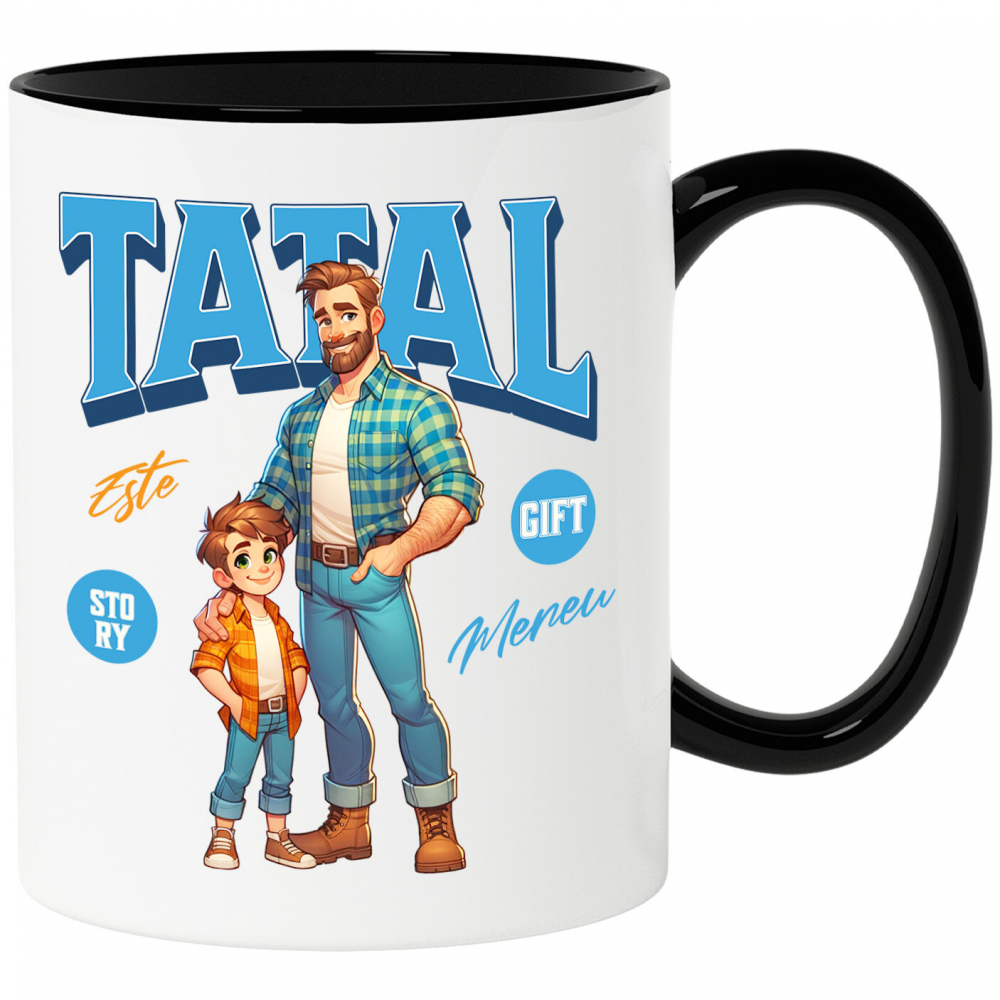 Cana Personalizata Cadouri Personalizate Tata și Fiul | Cel Mai Tare Tata Din Lume, Amintiri Familie [1]