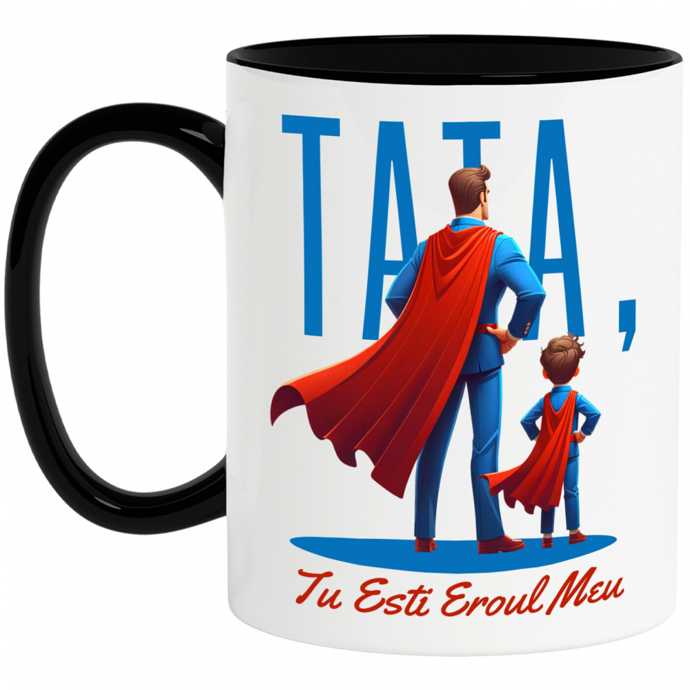 Cana Personalizata Cadouri Personalizate Tata și Fiu | Tatal Meu Eroul Meu, Dragoste Familie [1]