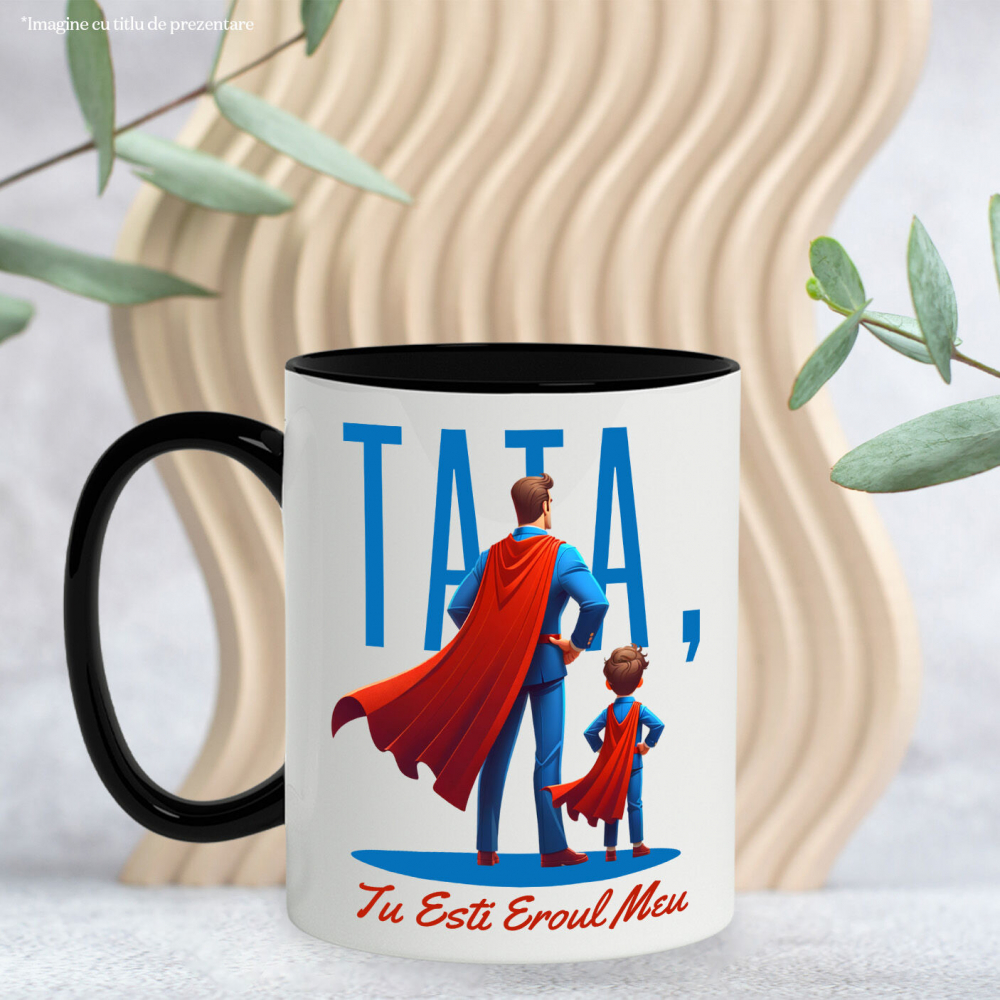 Cana Personalizata Cadouri Personalizate Tata și Fiu | Tatal Meu Eroul Meu, Dragoste Familie [3]