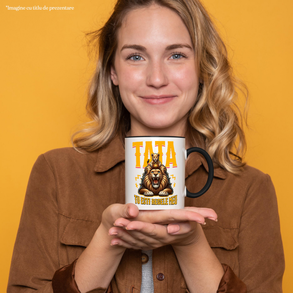 Cana Personalizata Cadouri Personalizate Tata și Fiu | Pelerină Roșie, Eroul Meu Tata [2]