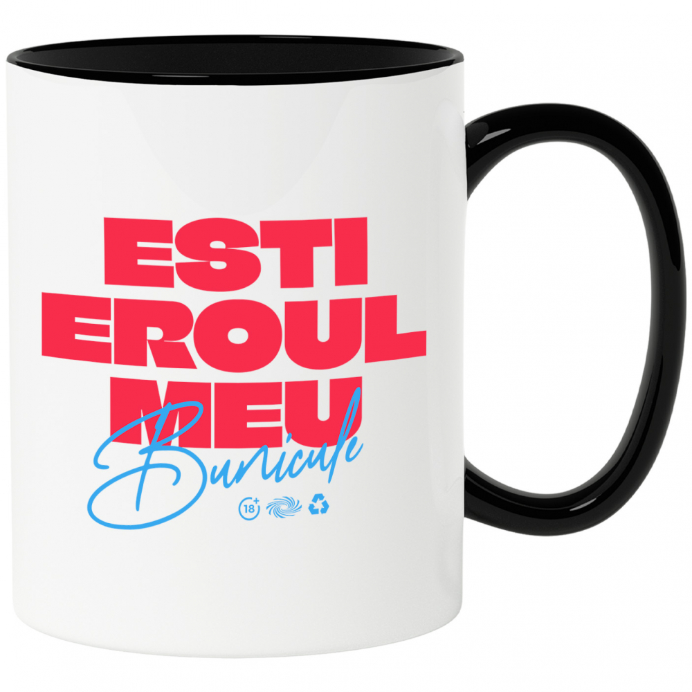 Cana Personalizata Cadou Personalizat „Esti Eroul Meu Bunicule Familie” | Mesaje Emoționante pentru Bunici și Familia Ta [1]