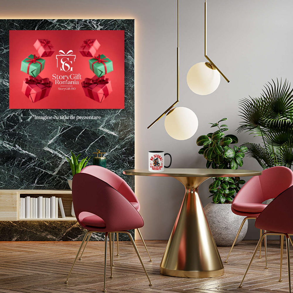 Cana Personalizata Tigru Furios Pe Motor Vintage – Design Amuzant și Plin de Pasiune [4]