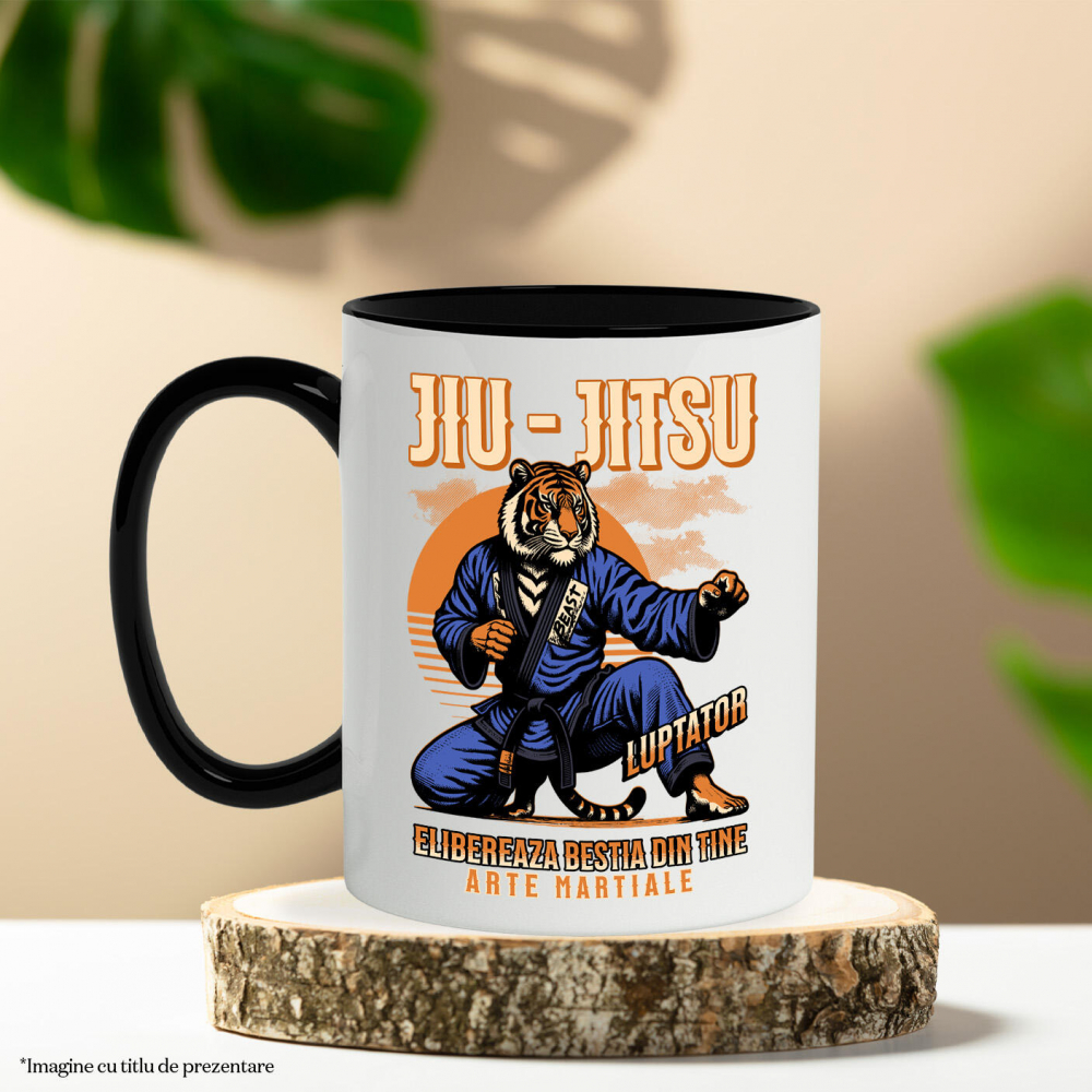Cana Personalizata Tigru Karate – Design Motivațional Arte Marțiale [3]