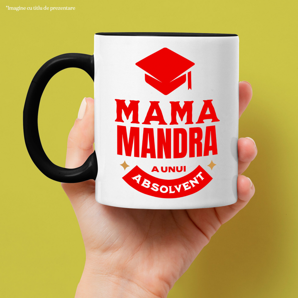 Cana Personalizata Toca Absolvire - Mama Mândră de Un Absolvent | Cadou Educație și Familie [2]