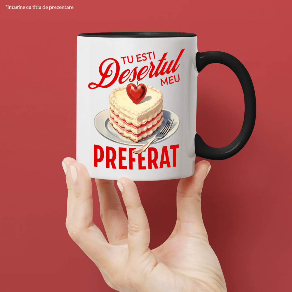 Cana Personalizata Tort Romantic Inimă Cu Mesaj Personalizat și Cireșe Roșii | Desert Perfect pentru Familie și Iubire [2]