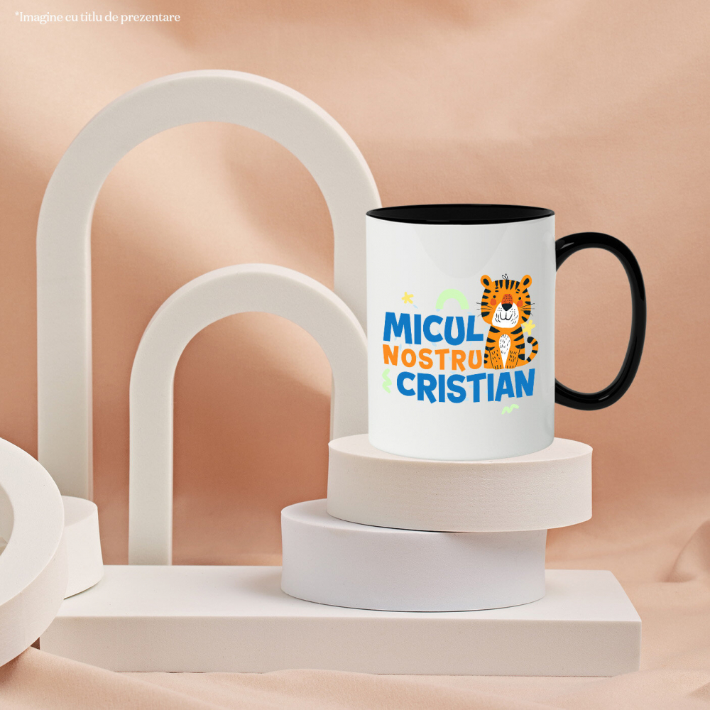 Cana Personalizata Tigru Animat cu Mesaj de Dragoste pentru Familie și Copii - Cadou Personalizat [3]