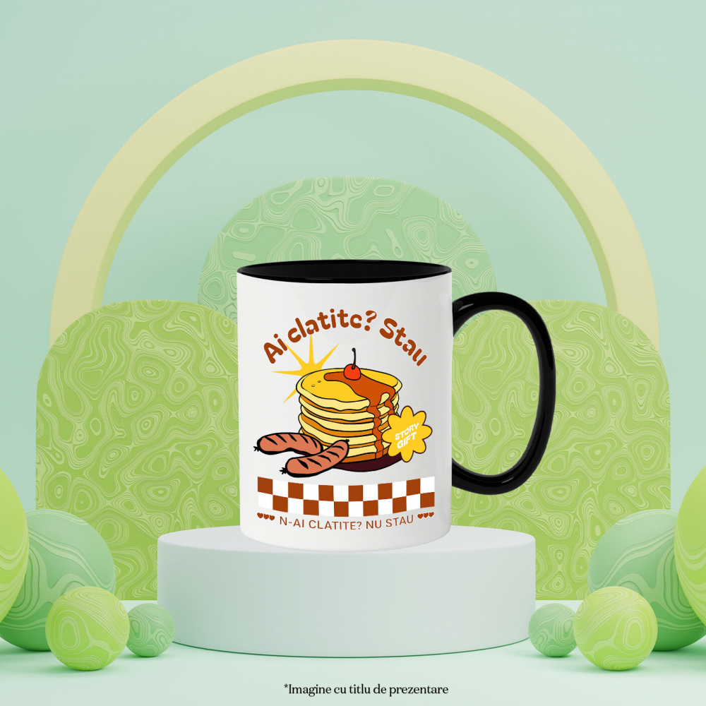 Cana Personalizata Clătite personalizate cu text amuzant | Cadouri dulci pentru iubitorii de clătite și familie [3]