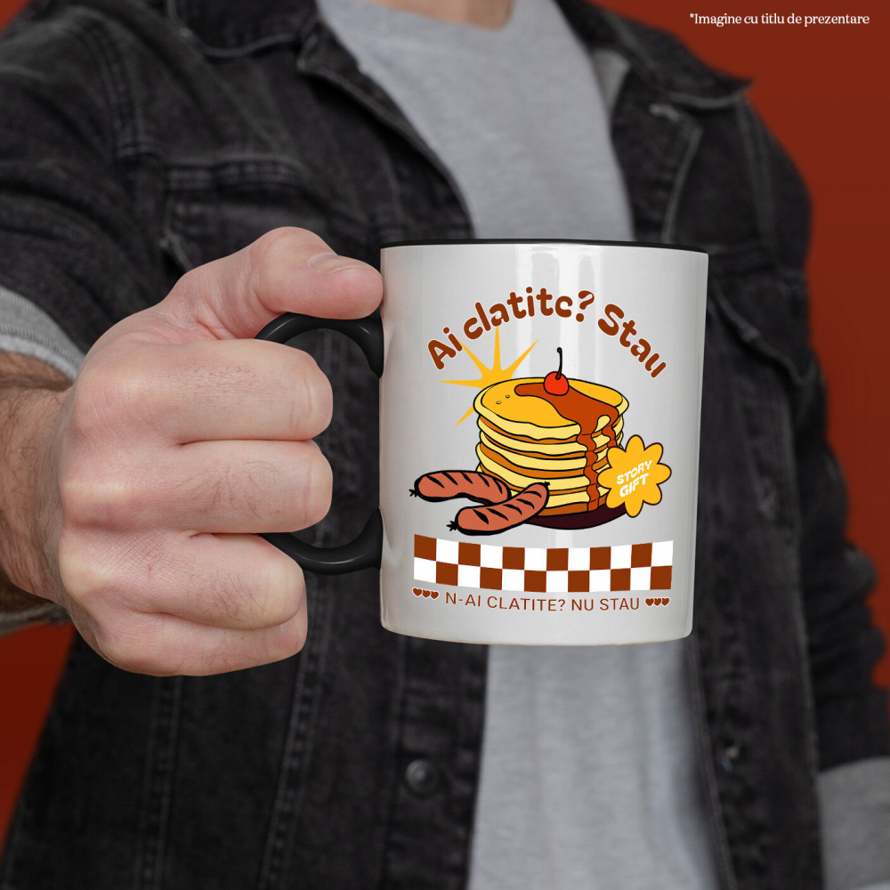 Cana Personalizata Clătite personalizate cu text amuzant | Cadouri dulci pentru iubitorii de clătite și familie [2]