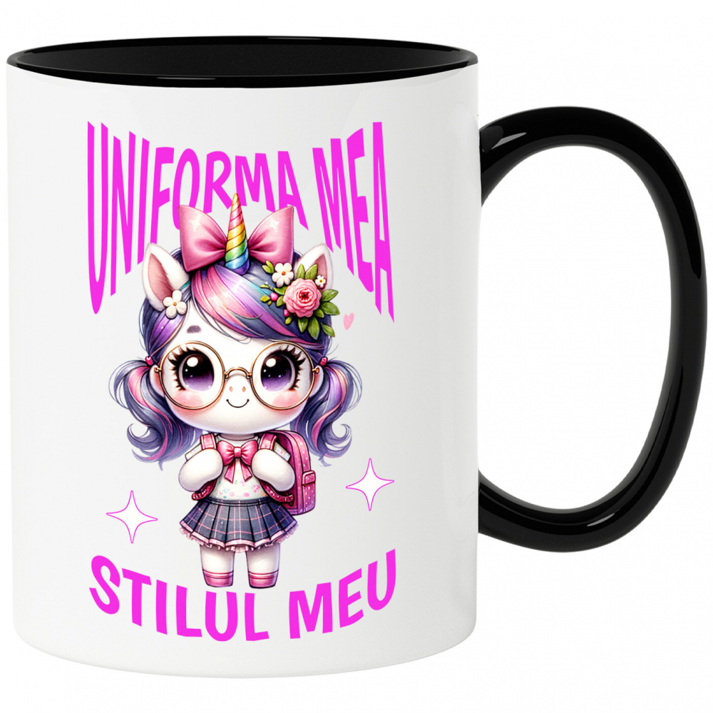 Cana Personalizata Unicorn și Stil Personalizat pentru Școală - Rechizite și Uniformă Școlară [1]