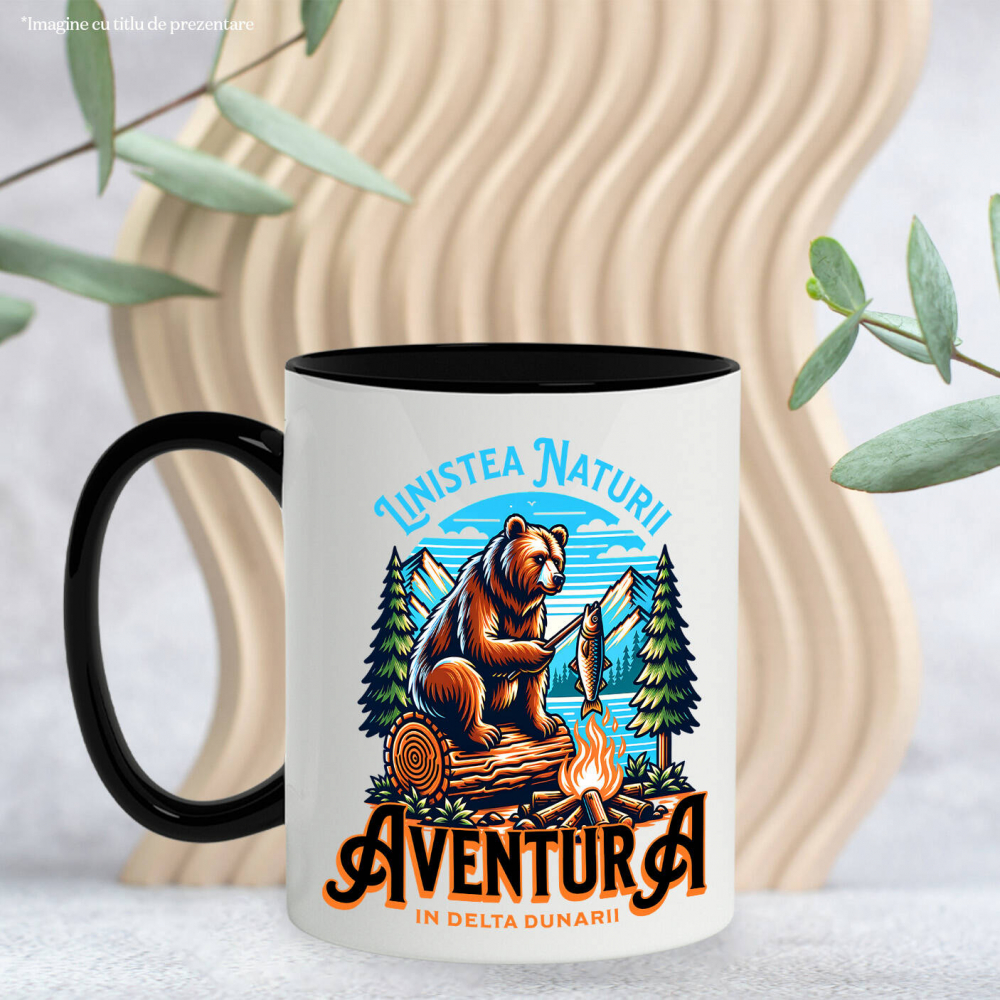 Cana Personalizata Tricou Personalizat Aventură - „Liniștea Naturii, Delta Dunării” | Cadouri Outdoor [3]