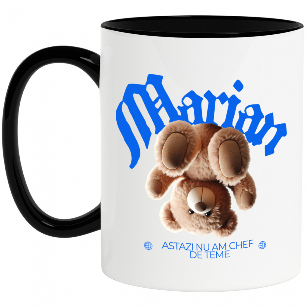 Cana Personalizata Urs de Pluș Maro Personalizat – Cadou Amuzant pentru Copii și Familie [1]