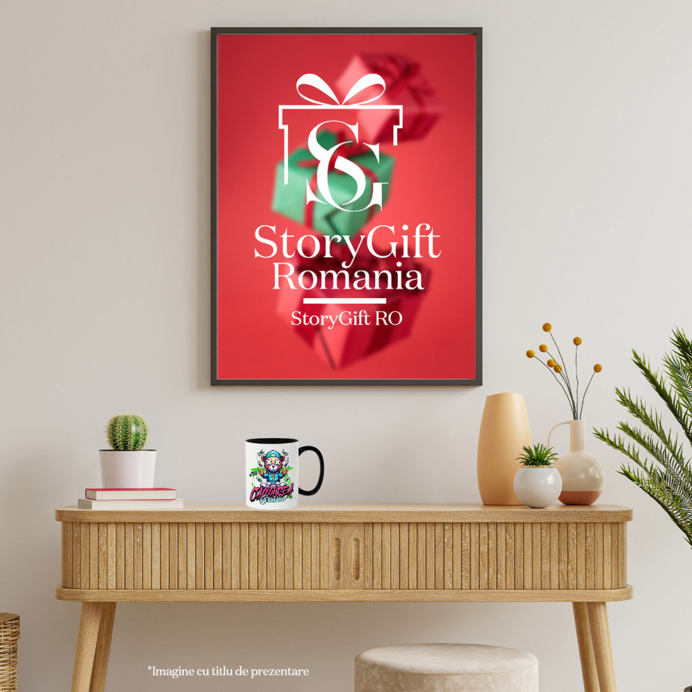 Cana Personalizata Urs de Plus Stil Gangster cu Bancnote în Zbor – „În Căutarea Banilor” – Cadou Personalizat pentru Familie, Tati, Copii, Prieteni [4]