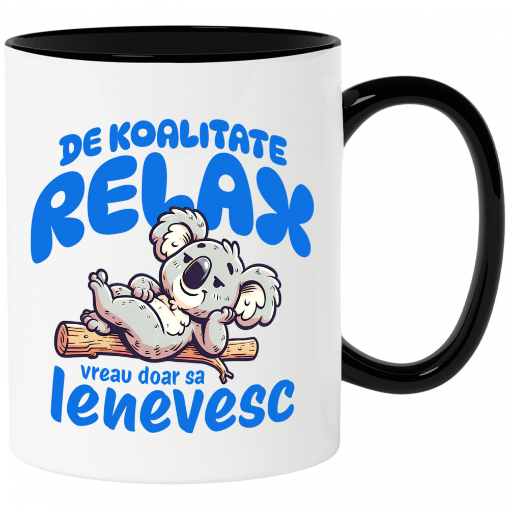 Cana Personalizata Tricou Personalizat Koala Relaxare – Leneș și Confortabil | Cadou Perfect [1]