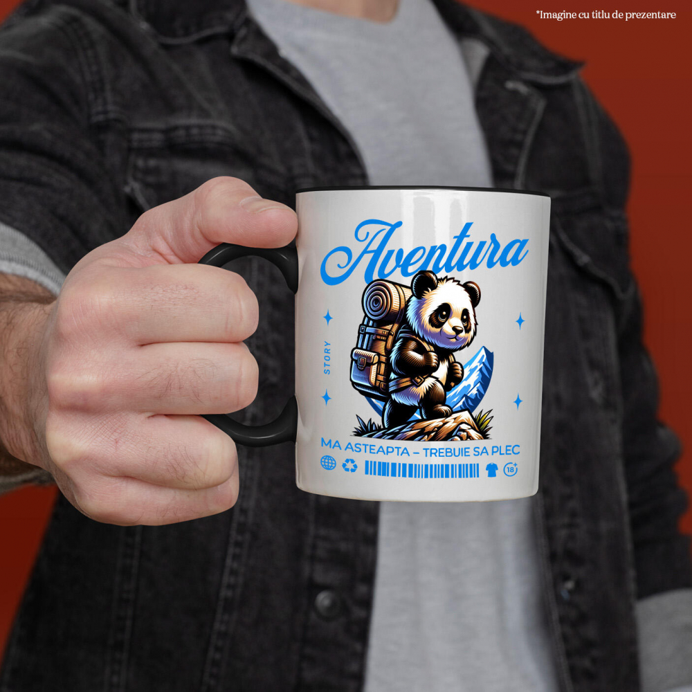 Cana Personalizata Tricou Personalizat Aventură - „Aventura Mă Așteaptă” | Cadouri Haioase [2]