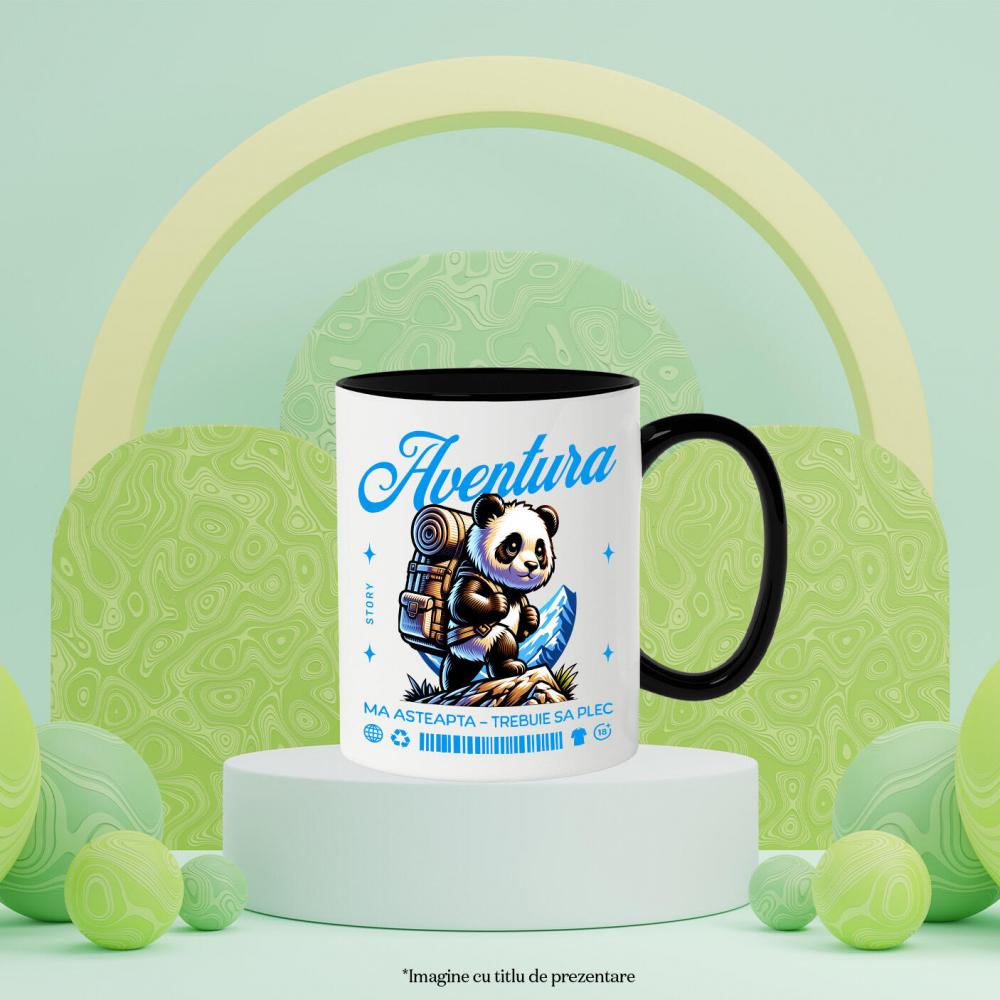 Cana Personalizata Tricou Personalizat Aventură - „Aventura Mă Așteaptă” | Cadouri Haioase [3]