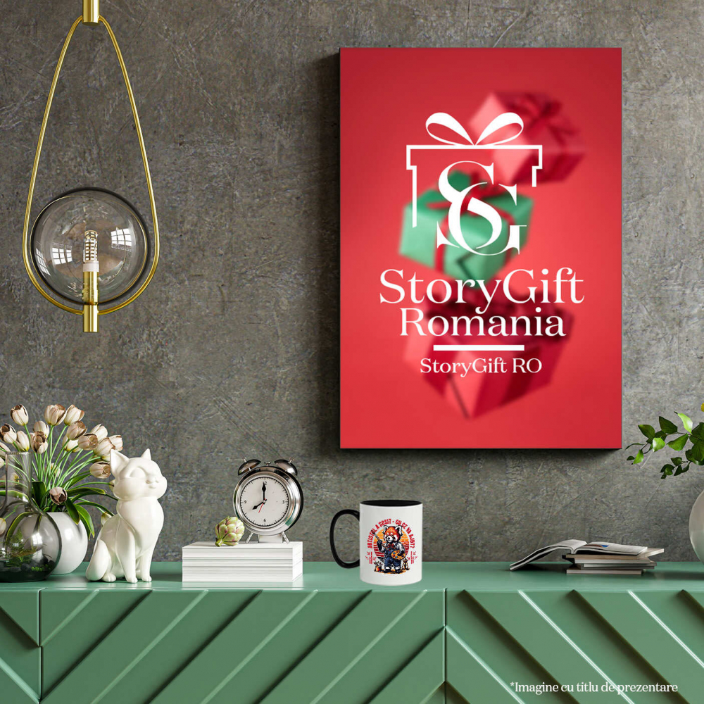 Cana Personalizata Vulpe Artistă cu Pensulă – Cadou Personalizat pentru Copii și Familie [4]