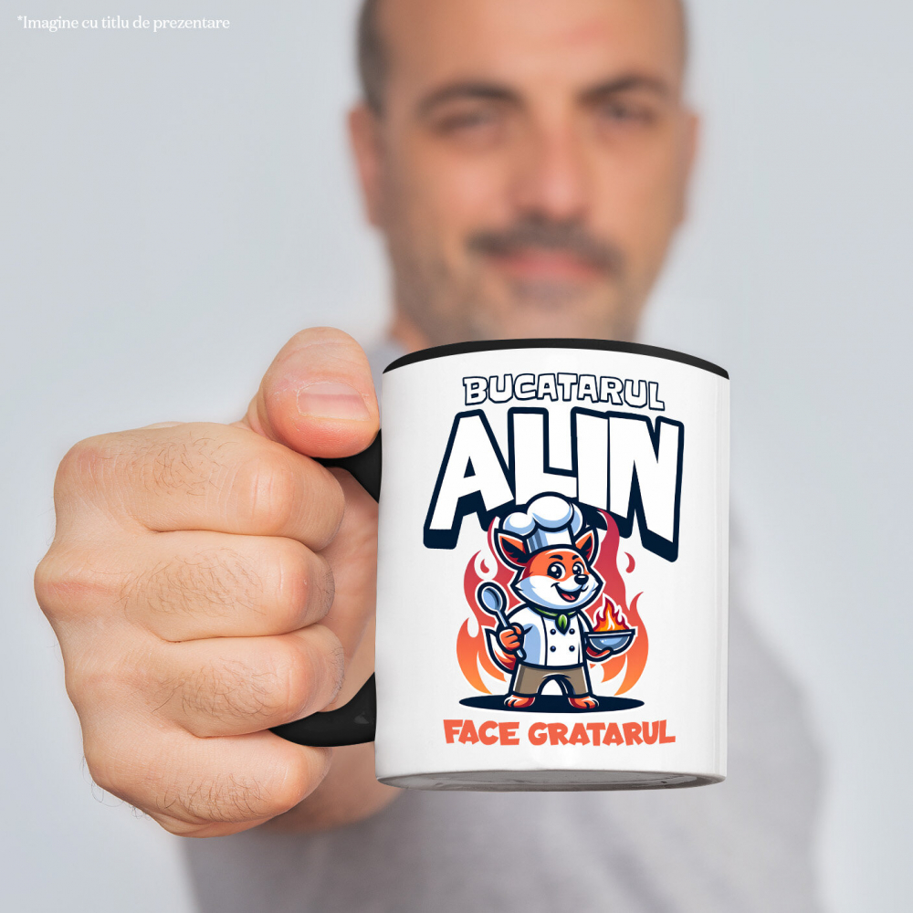 Cana Personalizata Vulpe Bucătar – Design Haios Pentru Pasionații De Grătar și Bucătărie [2]