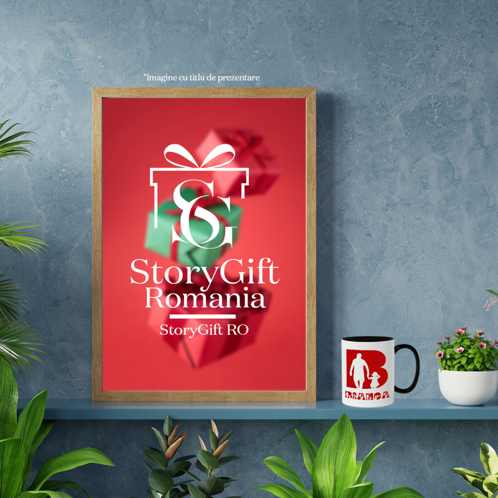 Cana Tata Si Copil, Familie, Text Nume Personalizat, Dragoste, Culoare Rosu, Cu Litera, 330ML, Ceramica, Cu Maner si Interior Negru [4]