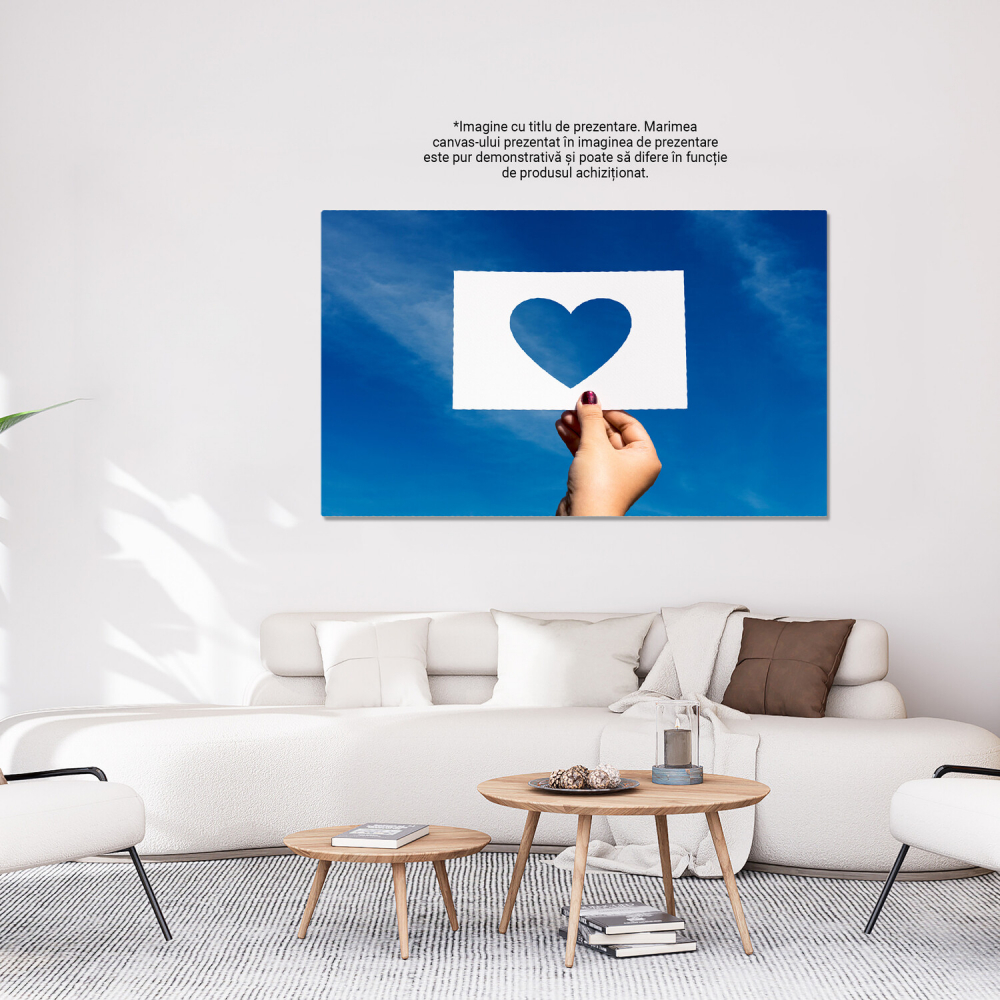 Foaie Decupată Iubire - Inimă și Dragoste în Culori Contrastante, Marime 40x25CM [3]