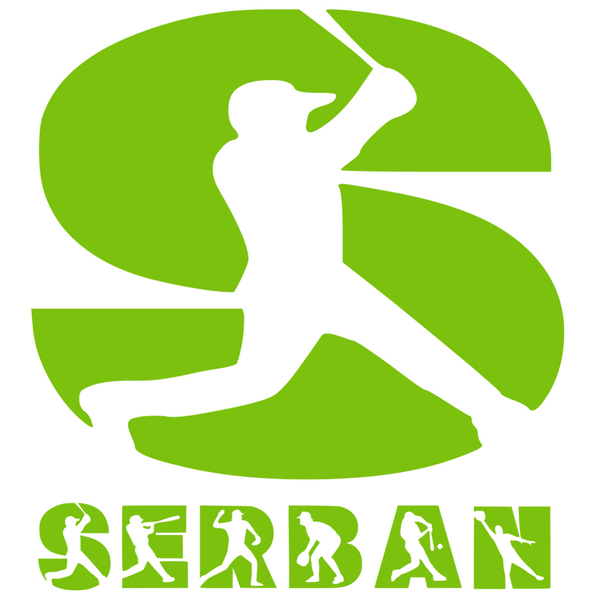 Sticker Adeziv Iubitorii De Baseball, Minge, Silueta Sportiv, Text Nume Personalizat, Copii, Culoare Verde , cu Margini Albe, PVC Vinyl, 10 CM [1]