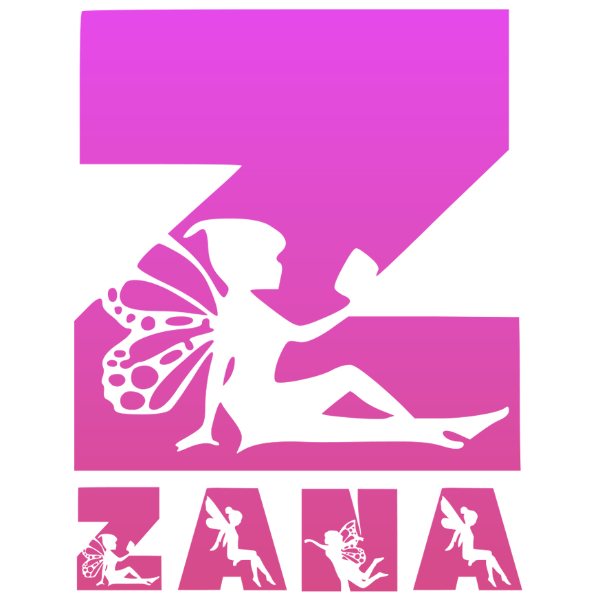 Sticker Adeziv Iubitorii De Basme Magice, Zana Cu aripi, Text Nume Personalizat, Culoare Roz , cu Margini Albe, PVC Vinyl, 10 CM [1]