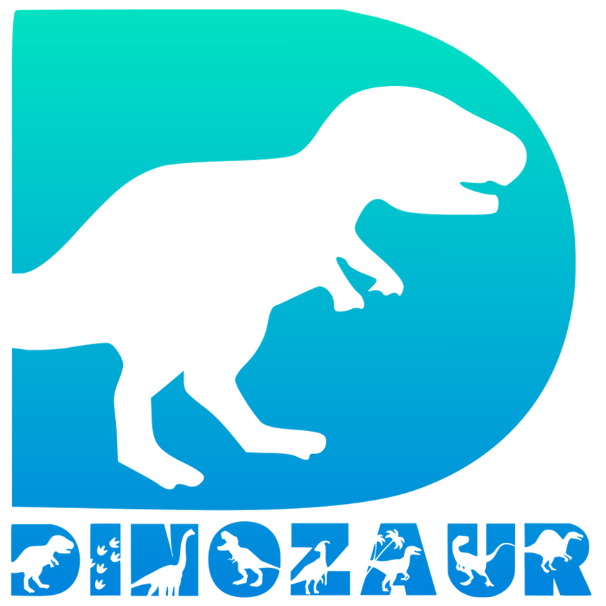 Sticker Adeziv Iubitorii De Dinozauri, Animal, Text Personalizat, Culoare Verde Gradient,Copii , cu Margini Albe, PVC Vinyl, 10 CM [1]