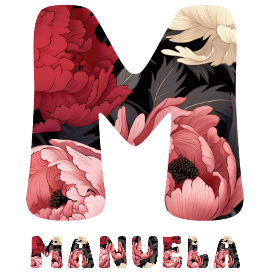 Sticker Adeziv Iubitorii De Flori, Natura, Text Nume Personalizat, Dragoste, Culoare Multicolor , cu Margini Albe, PVC Vinyl, 10 CM [1]