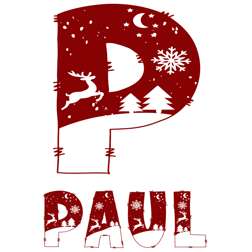 Sticker Adeziv Iubitorii De Iarna, Cangur, Fulgi De Nea, Text Nume Personalizat, Copii, Culoare Rosu , cu Margini Albe, PVC Vinyl, 10 CM [1]