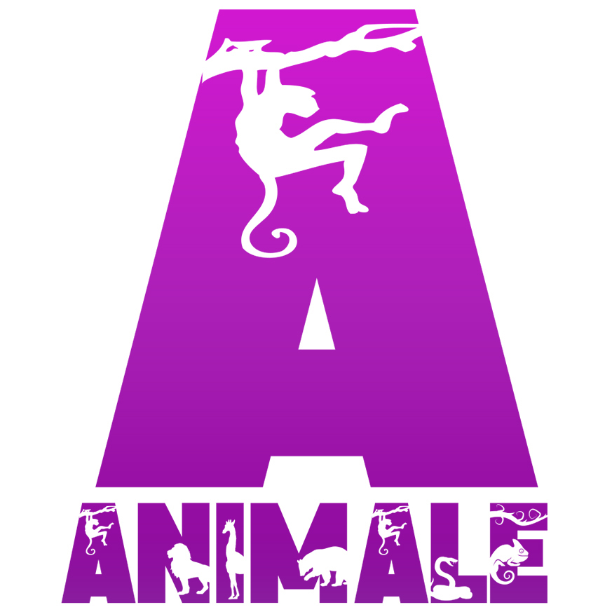 Sticker Adeziv Iubitorii De Maimute, Jungla, Text Personalizat, Culoare Mov,Copii , cu Margini Albe, PVC Vinyl, 10 CM [1]