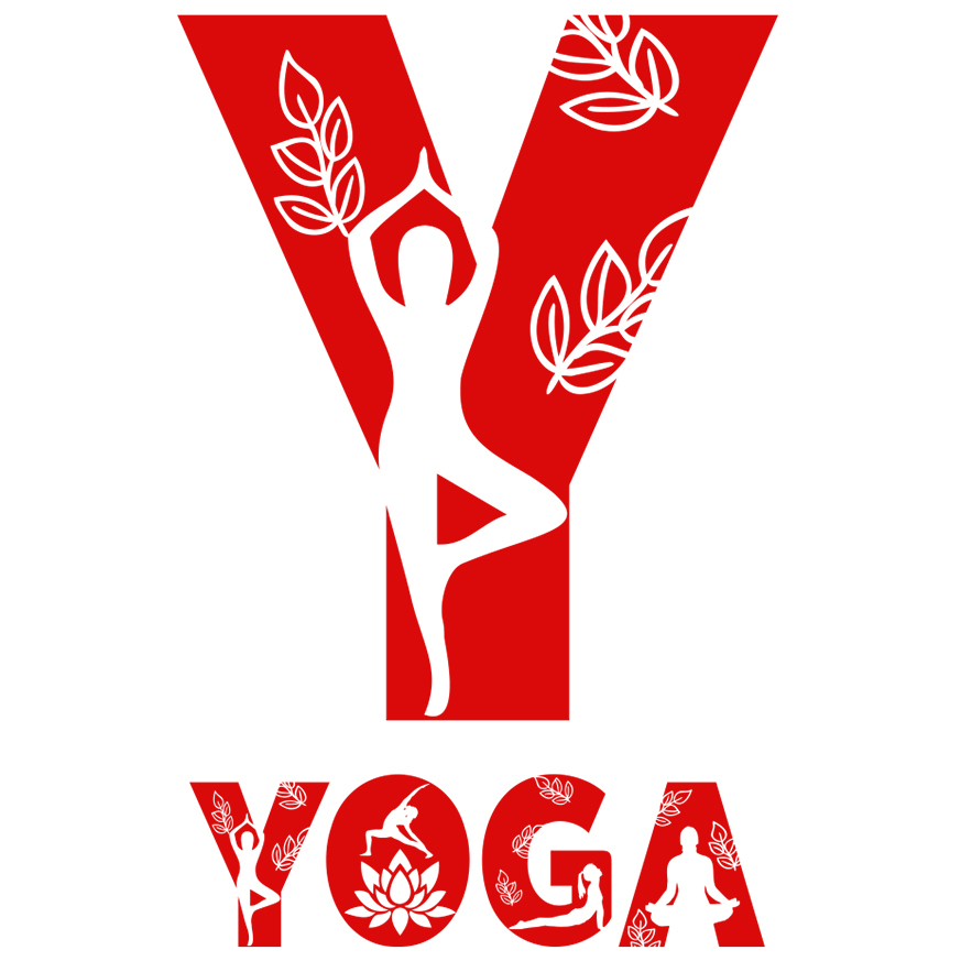 Sticker Adeziv Iubitorii De Yoga, Sportiva, Text Nume Personalizat, Copii, Culoare Rosu , cu Margini Albe, PVC Vinyl, 10 CM [1]