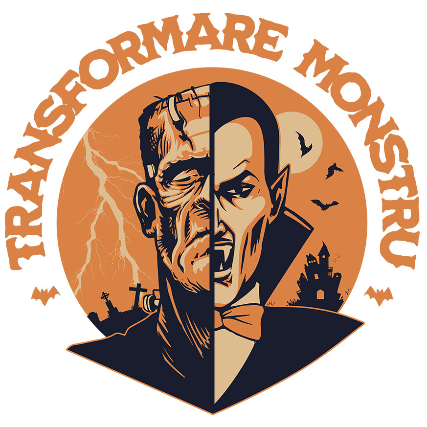 Sticker Adeziv Autocolant Personalizat Vampir și Monstru Halloween - Cadouri Personalizate cu Design Horror și Transformare [1]